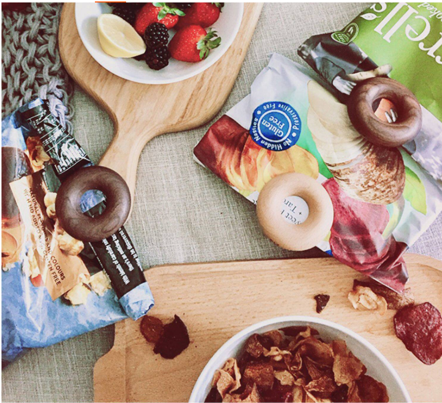 wooden bag clips kitchen snack storage eco friendly organization